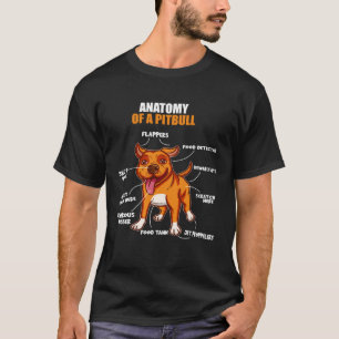 Anatomy of a Pitbull Stafford Bully Bulldog Pit Pi T-Shirt