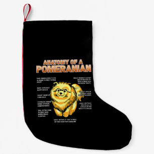 Anatomy of a Pomeranian Small Christmas Stocking