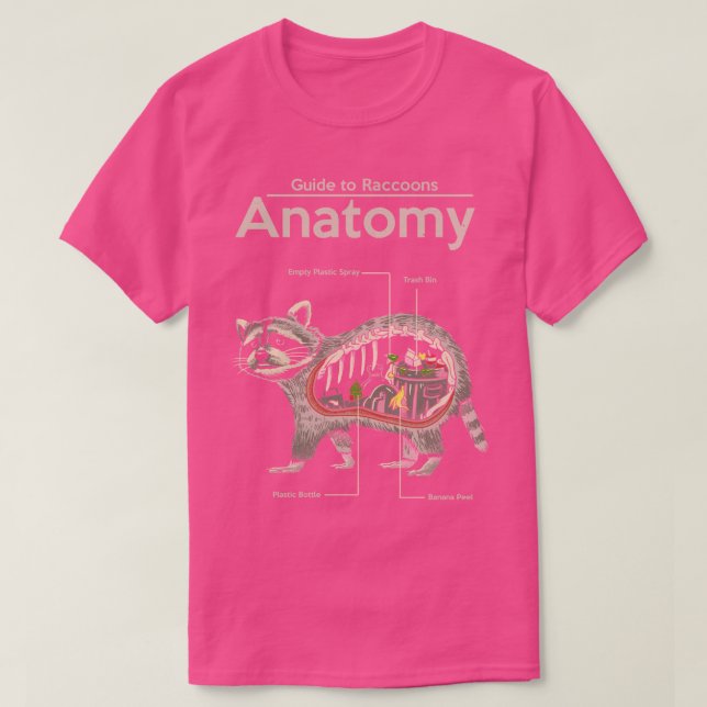 Anatomy of a Racoon  T-Shirt (Design Front)