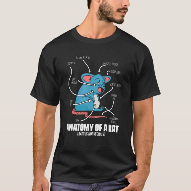 Anatomy Of A Rat  Definition for Mouse Rodent T-Shirt (Front)