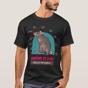 Anatomy Of A Rat Rattus Norvegious Rats T-Shirt