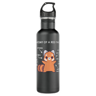 Anatomy of a Red Panda Science Zoologist Red Panda 710 Ml Water Bottle