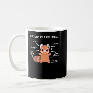 Anatomy of a Red Panda Science Zoologist Red Panda Coffee Mug