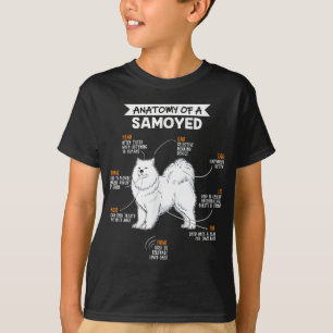 Anatomy Of A Samoyed Dog Funny Dog Lover Gift T-Shirt