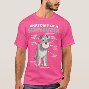 Anatomy Of A Schnauzer Cute Dogs Funny Dog Schnauz T-Shirt