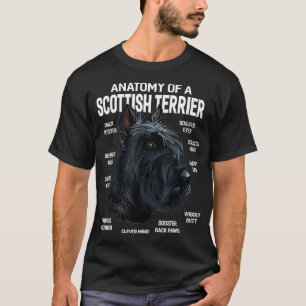 Anatomy of a Scottish Terrier Dog Funny Gift  T-Shirt