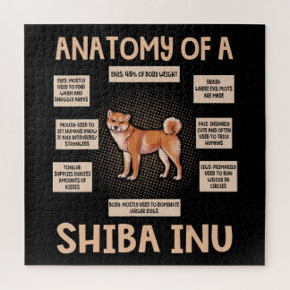 Anatomy Of A Shiba Inu Funny Puppy Gift Jigsaw Puzzle