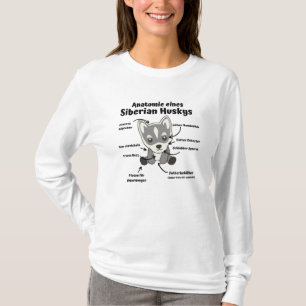 Anatomy Of A Siberian Husky Sweet Dog Puppy T-Shirt