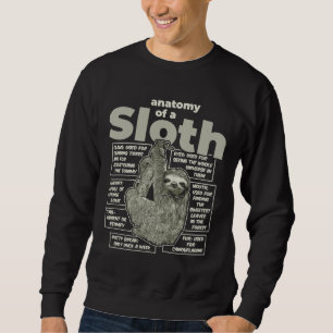 Anatomy Of A Sloth 21 Sweatshirt