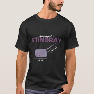 Anatomy Of A Sting Ray Funny Sarcastic Manta Ray T-Shirt