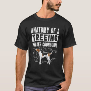 Anatomy Of A Treeing Walker Coonhound T-Shirt
