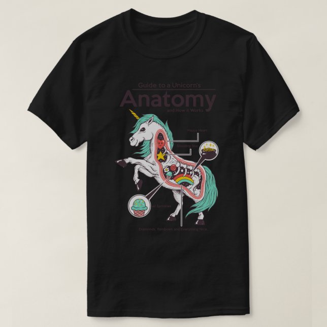 Anatomy of a Unicorn  T-Shirt (Design Front)