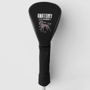 Anatomy Of A Weimaraner Golf Head Cover
