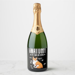 Anatomy Of A Welsh Corgi Sparkling Wine Label