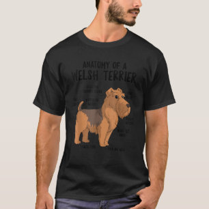 Anatomy of A Welsh Terrier Dog Puppy Owner Funny C T-Shirt