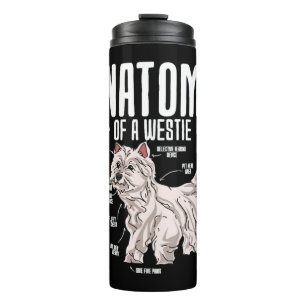 Anatomy Of A West Highland White Terrier Thermal Tumbler