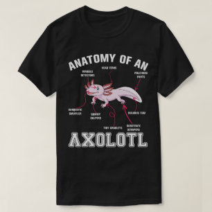 Anatomy Of An Axolotl Biology Science T-Shirt