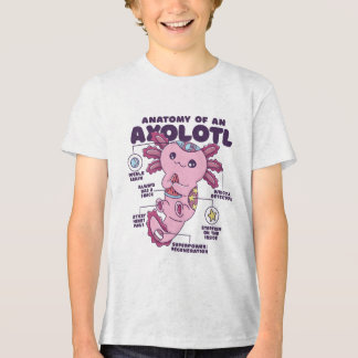 Anatomy of an Axolotl Mexican Salamander Gift Tri-Blend Shirt