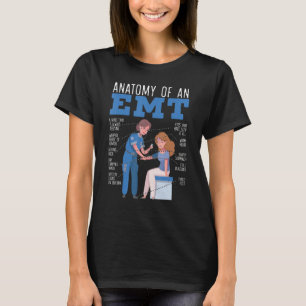 Anatomy Of An Emt Paramedic Emt Ems Health Care 1 T-Shirt