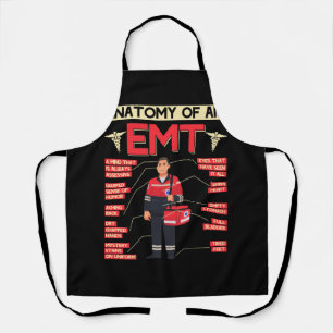 Anatomy Of An EMT Paramedic EMT EMS Health Care Em Apron