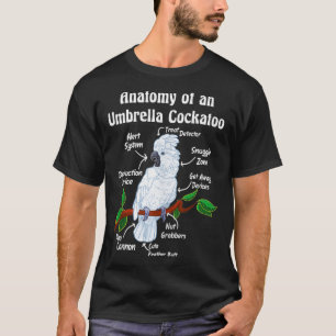 Anatomy of an Umbrella Cockatoo  T-Shirt