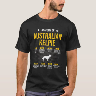 Anatomy Of Australian Kelpie Dog Lover Men Women  T-Shirt