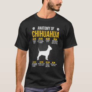 Anatomy Of Chihuahua Dog Lover T-Shirt