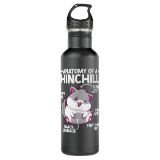 Anatomy Of Chinchilla Chinchilla  710 Ml Water Bottle
