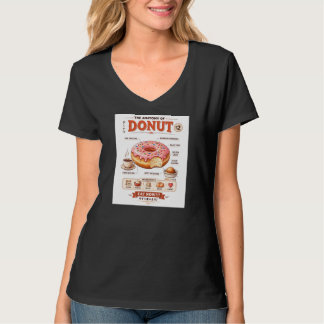 Anatomy of Doughnut Retro Japanese Food Aesthetic T-Shirt