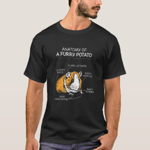 Anatomy Of Furry Potato Laboratory Pet Guinea Pig T-Shirt