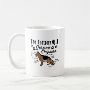 Anatomy Of German Shepherd Mug