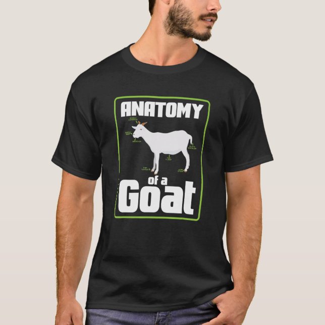 Anatomy Of Goat Goats Lover Funny Gift T-Shirt (Front)