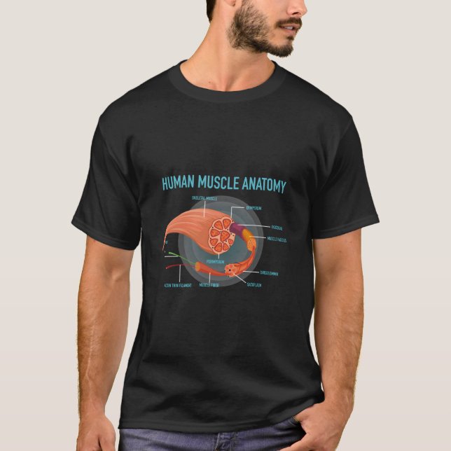 Anatomy Of Hu Muscle For Medic T-Shirt (Front)