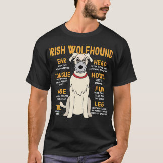Anatomy Of Irish Wolfhound Dog T-Shirt