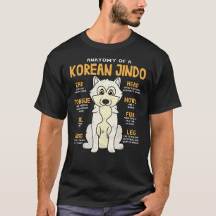 Anatomy of Korean Jindo Dog Classic T-Shirt