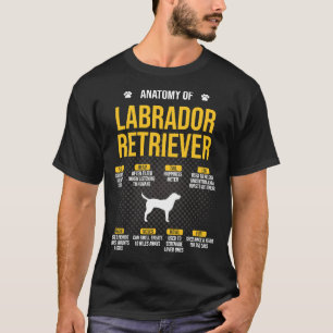 Anatomy Of Labrador Retriever Dog 164 T-Shirt