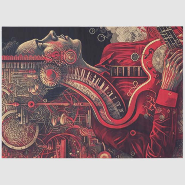 Anatomy of Music Series Design 12 Tissue Paper (Front)