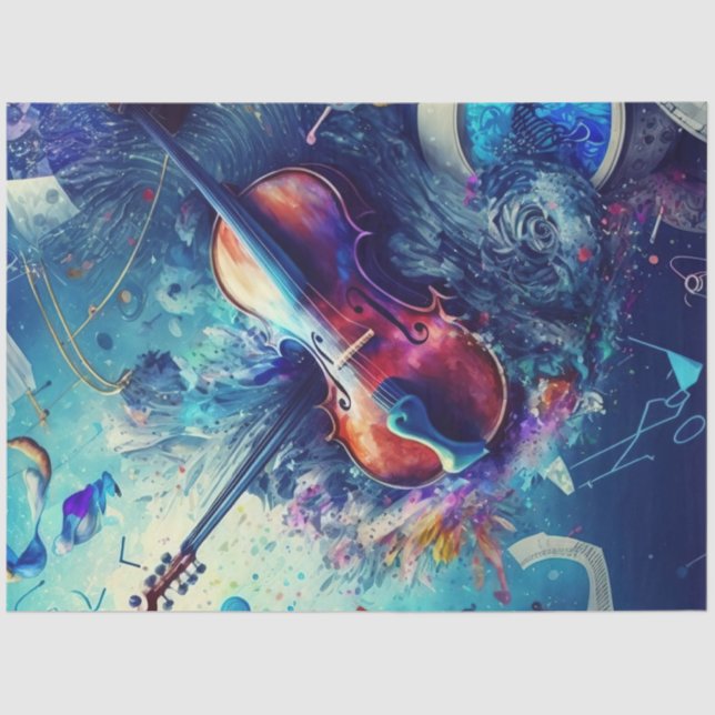 Anatomy of Music Series Design 6 Tissue Paper (Front)