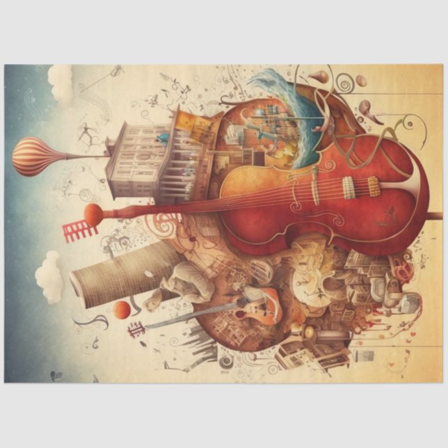 Anatomy of Music Series Design 9 Tissue Paper (Front)