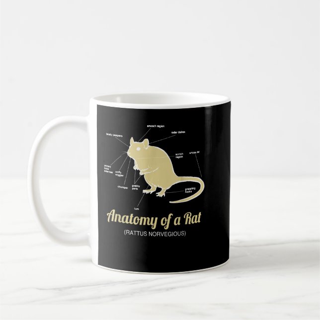 Anatomy of Pet Rat   Coffee Mug (Left)