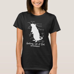 Anatomy Of Rat For Any Rat Lovers And Pet Rat Owne T-Shirt