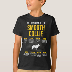 Anatomy Of Smooth Collie Dog Lover T-Shirt