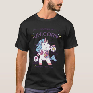 Anatomy Of Unicorn Illustration Inspirational Magi T-Shirt
