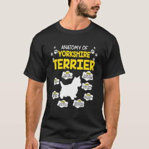 Anatomy Of Yorkshire Terrier Dog T-Shirt