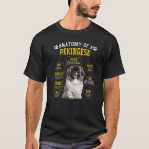 Anatomy Pekingese  For Women Men T-Shirt