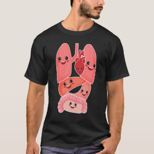 Anatomy Physiology Heart Lungs Vital Organs Illust T-Shirt