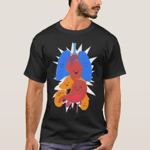 Anatomy Physiology Heart Lungs Vital Organs Illust T-Shirt