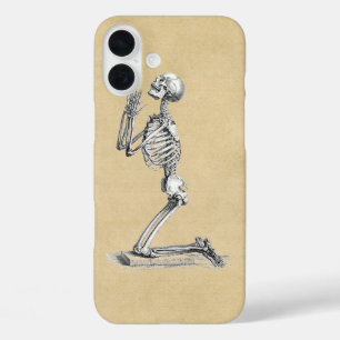 Anatomy Skeleton Illustration iPhone 16 Plus Case