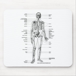 ANATOMY SKELETON T-SHIRTS AND GIFTS MOUSE MAT