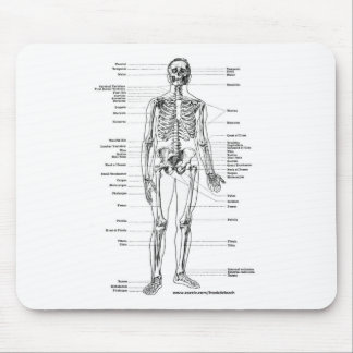 ANATOMY SKELETON T-SHIRTS AND GIFTS MOUSE MAT